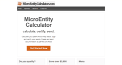 Desktop Screenshot of microentitycalculator.com